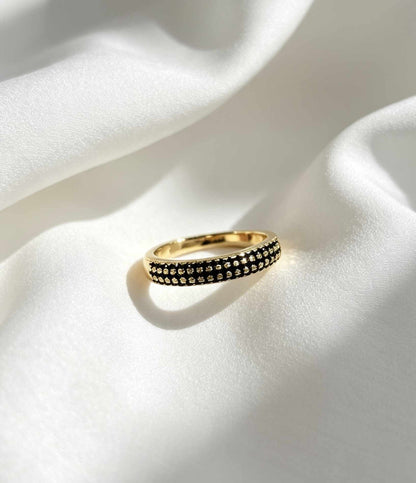 Anel Zirc Black