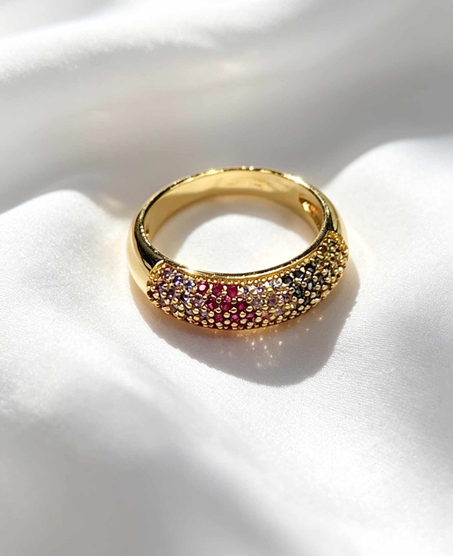 Anel zirconias color
