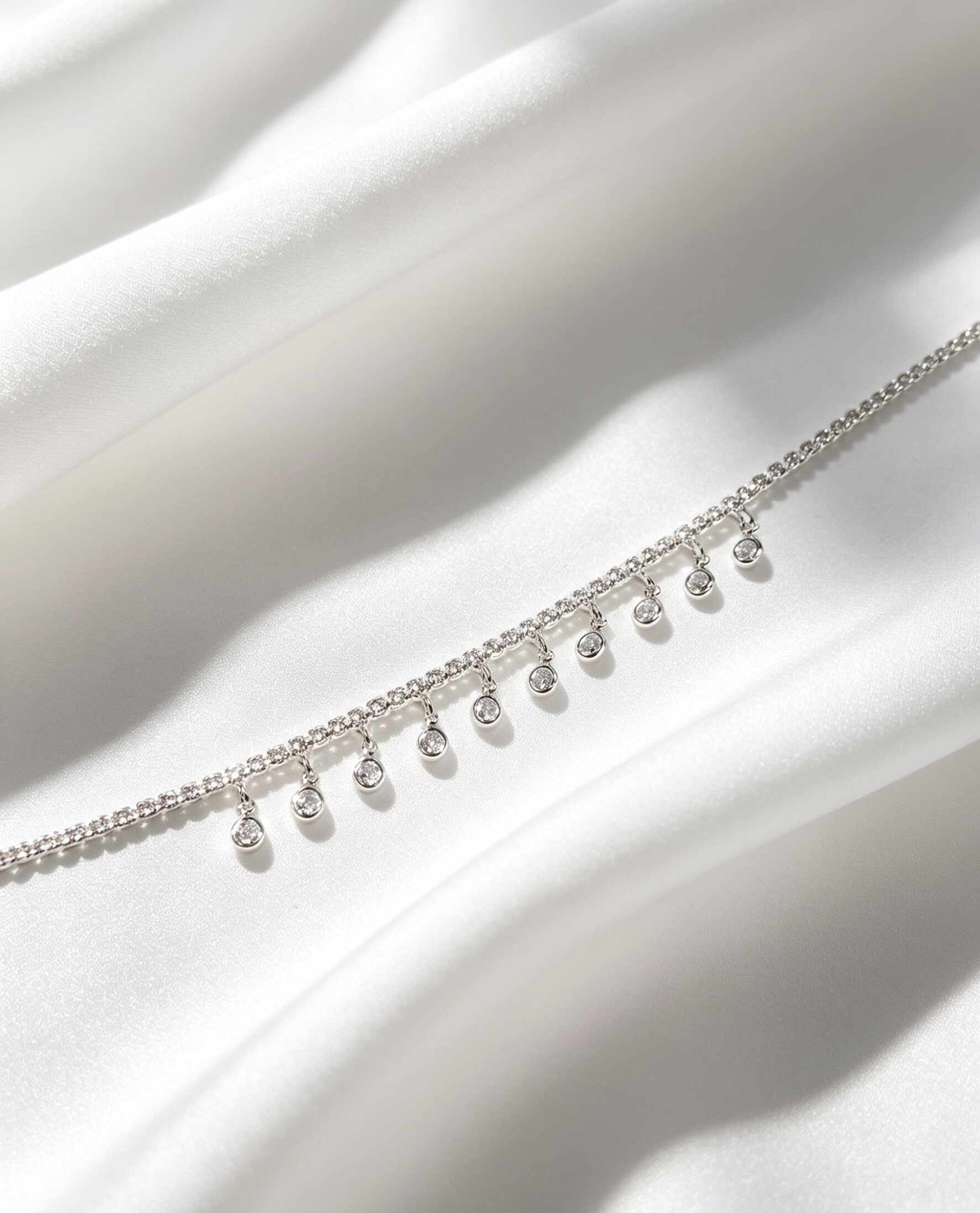 Pulseira ponto de luz ziriconias