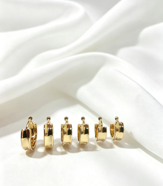 Trio argola oval liso