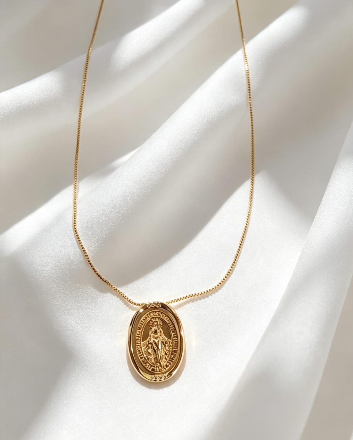 Medalla giratoria Virgen María 