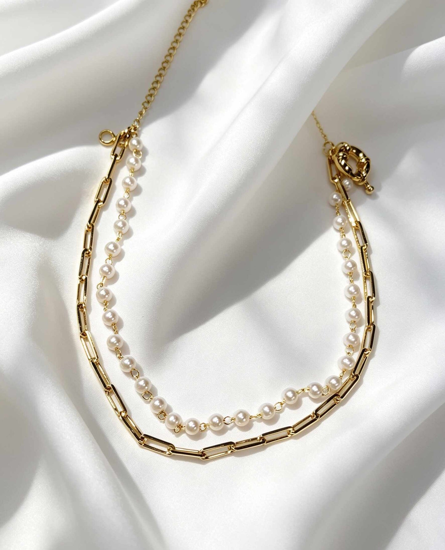 doble perlas eslabones
