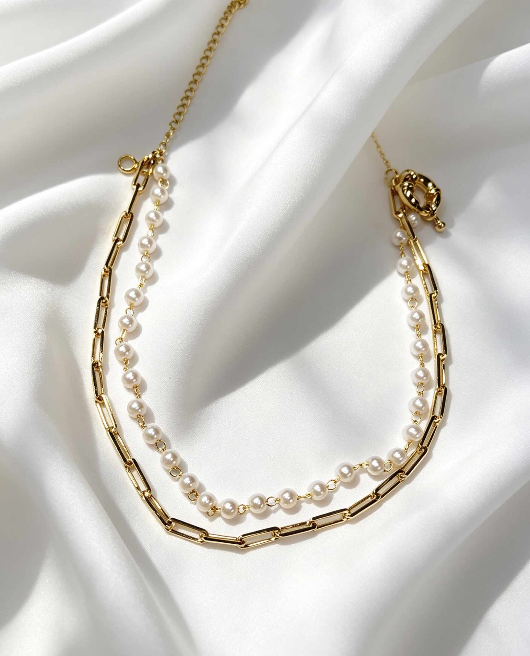 doble perlas eslabones