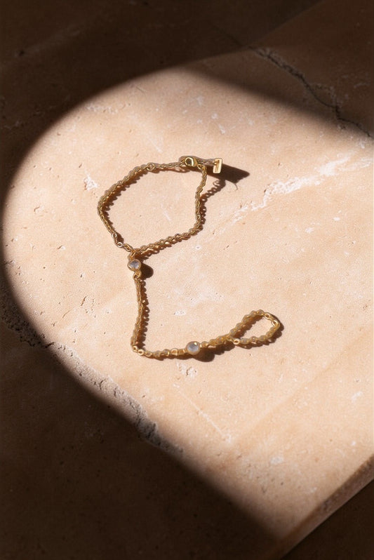 Pulsera-anillo Circonias