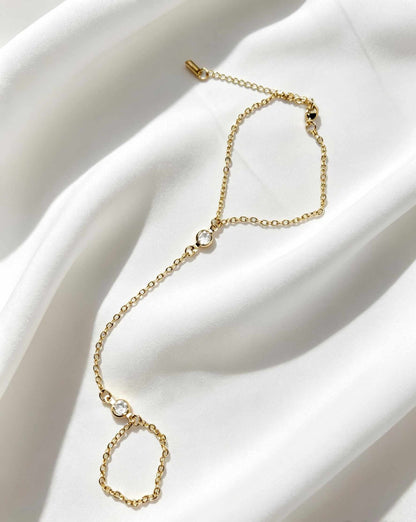 Pulsera-anillo Circonias