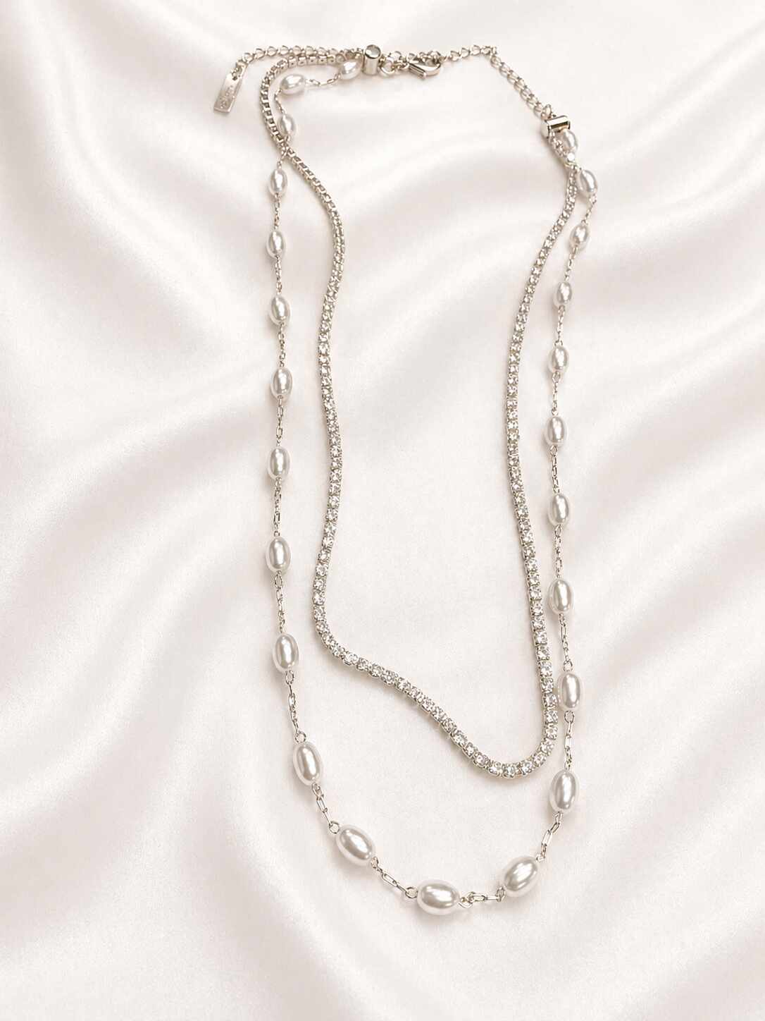 Doble, perlas y circonias 